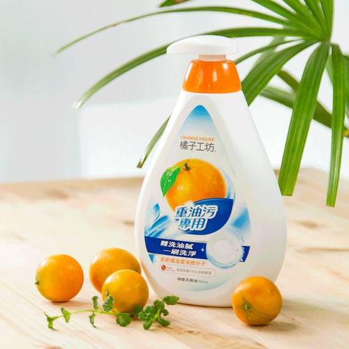 台湾食品级橘子精油洗洁精,3倍清洁力,用完整个厨房都香香的